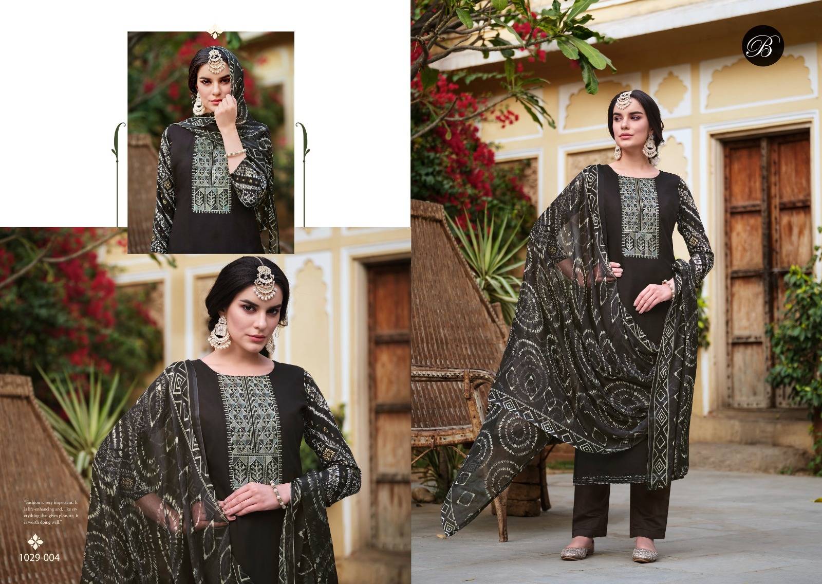 HUMSAFAR BY Belliza 1029-001 TO 1029-008 SERIES Pakistani Stylish Embroidered Pure VISCOSE Dresses At Wholesale Price